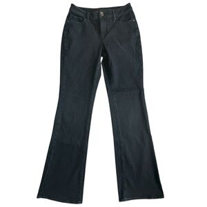 Coldwater Creek Women’s Knit Denim Boot Cut Dark Blue Jeans Size 4
